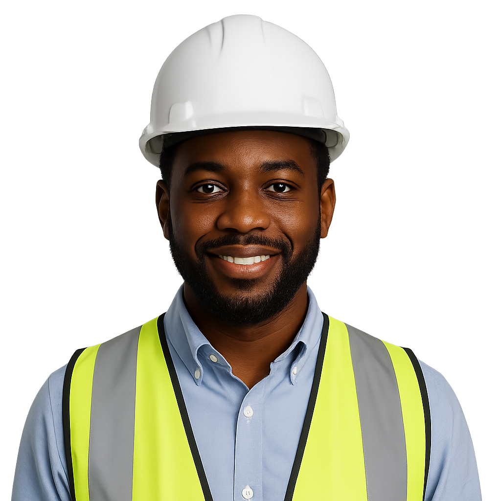 African-American male construction manager
