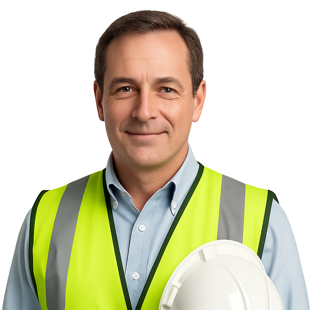 White male site manager